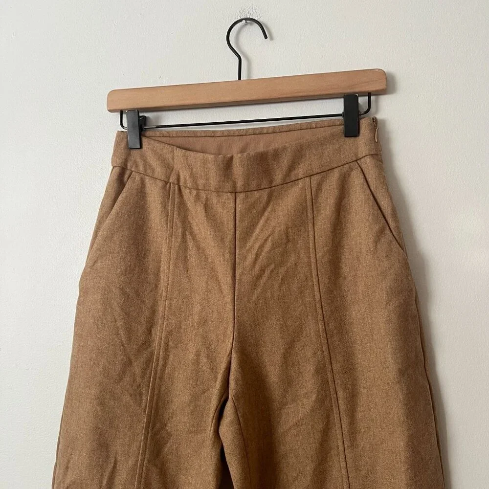 NWT Eileen Fisher Honey Ankle Wool Lantern Pants Women's Size XXS